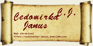 Čedomirka Janus vizit kartica